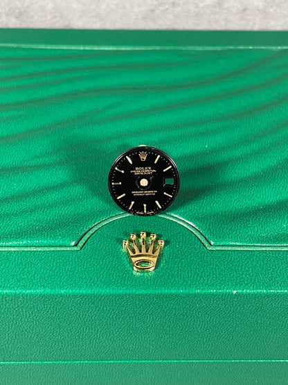 Rolex Dial for ref 69173 Ladies 26mm Datejust-Onyx Raised Gold Batons Swiss Made