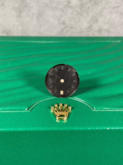 Rolex Dial for ref 69173 Ladies 26mm Datejust-Onyx Raised Gold Batons Swiss Made